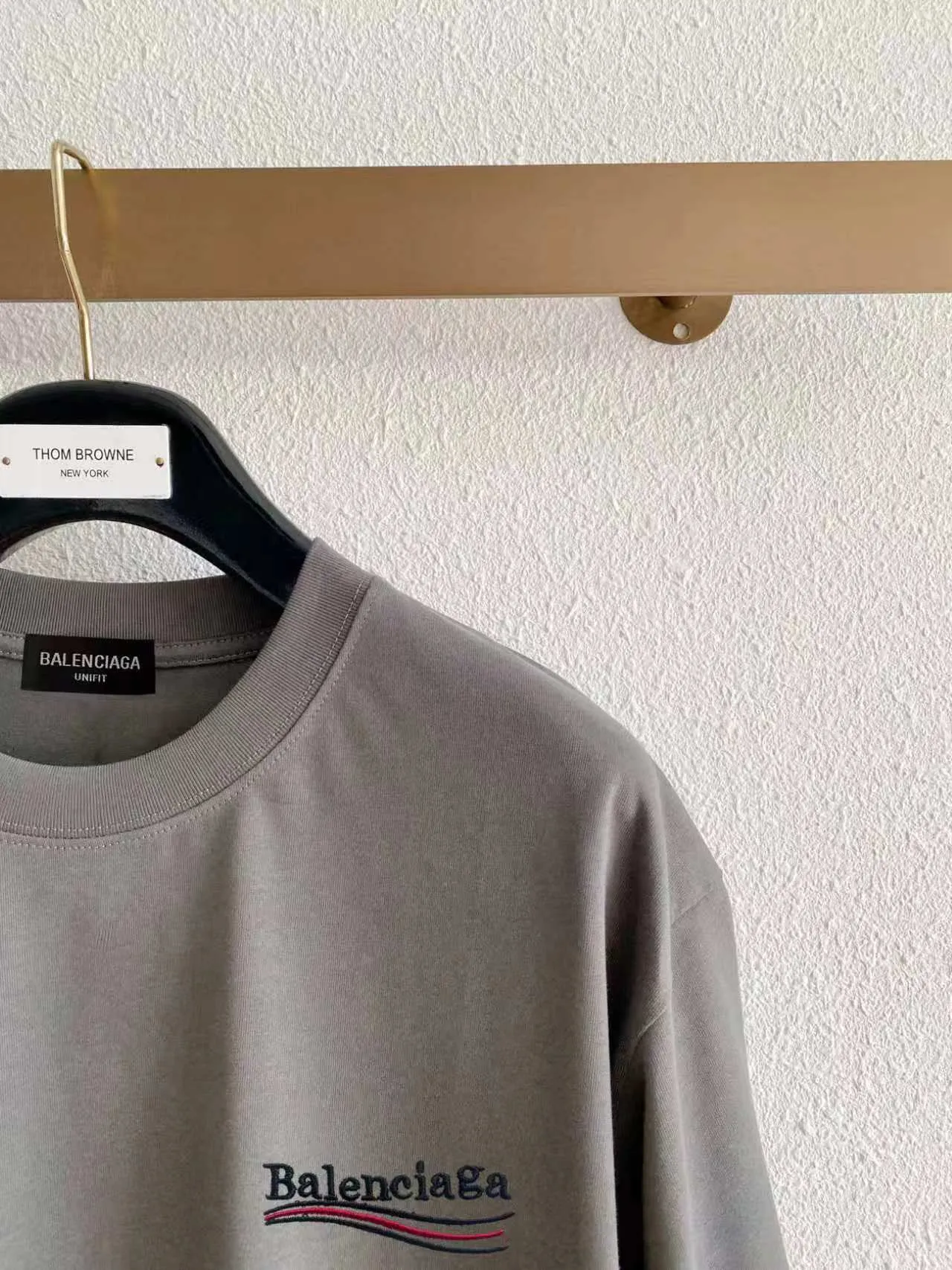 Balenciag/ Versatile New Arrival ， ， ， ， T Same Style。 :Black White Blue Gray Size:S（90-130 ） M（125-140 ） L（135-160 ） XL（160-180 ） XXL（180-210 ）